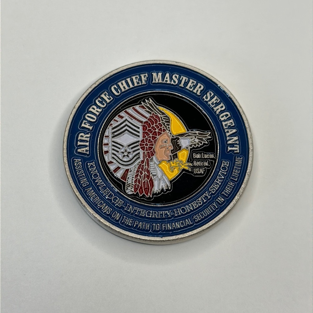 Air Force Chief Master Sargent Challenge Coin First Command Financial Planning